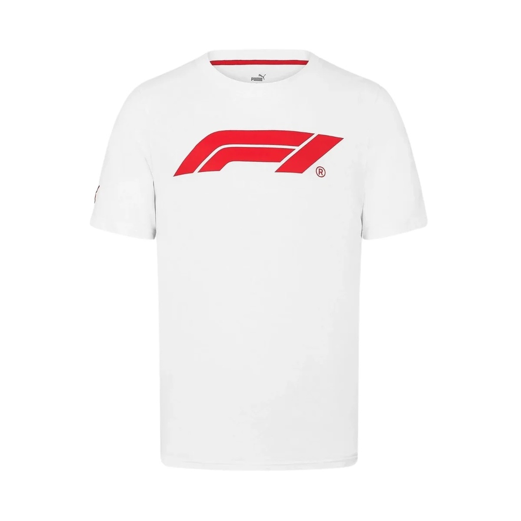 F1 ESS MENS LOGO TEE 180g, WHITE