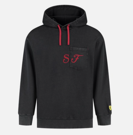SF FW GRAPHIC HOODY, BLCACK