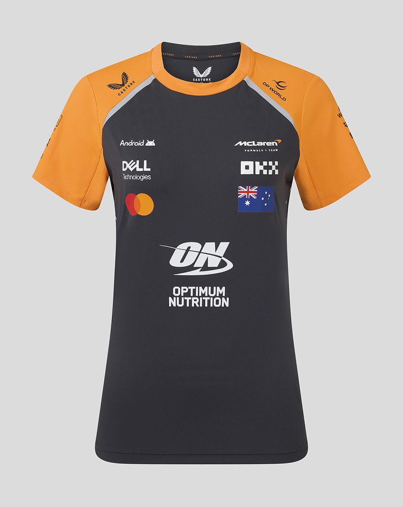McLaren F1 TEAM SET UP T-SHIRT PIASTRI FEMALE PHANTOM / PAPAYA