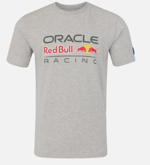 Redbull Racing ORACLE RBR LOGO REGULAR FIT TEE GREY MARL Male