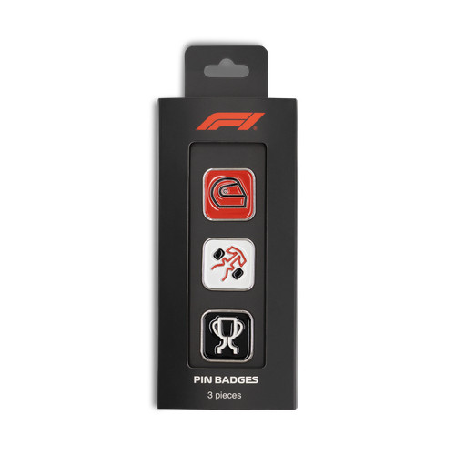 F1 FW Pin Badges 3 Pack, ONE SIZE MULTICOLOR