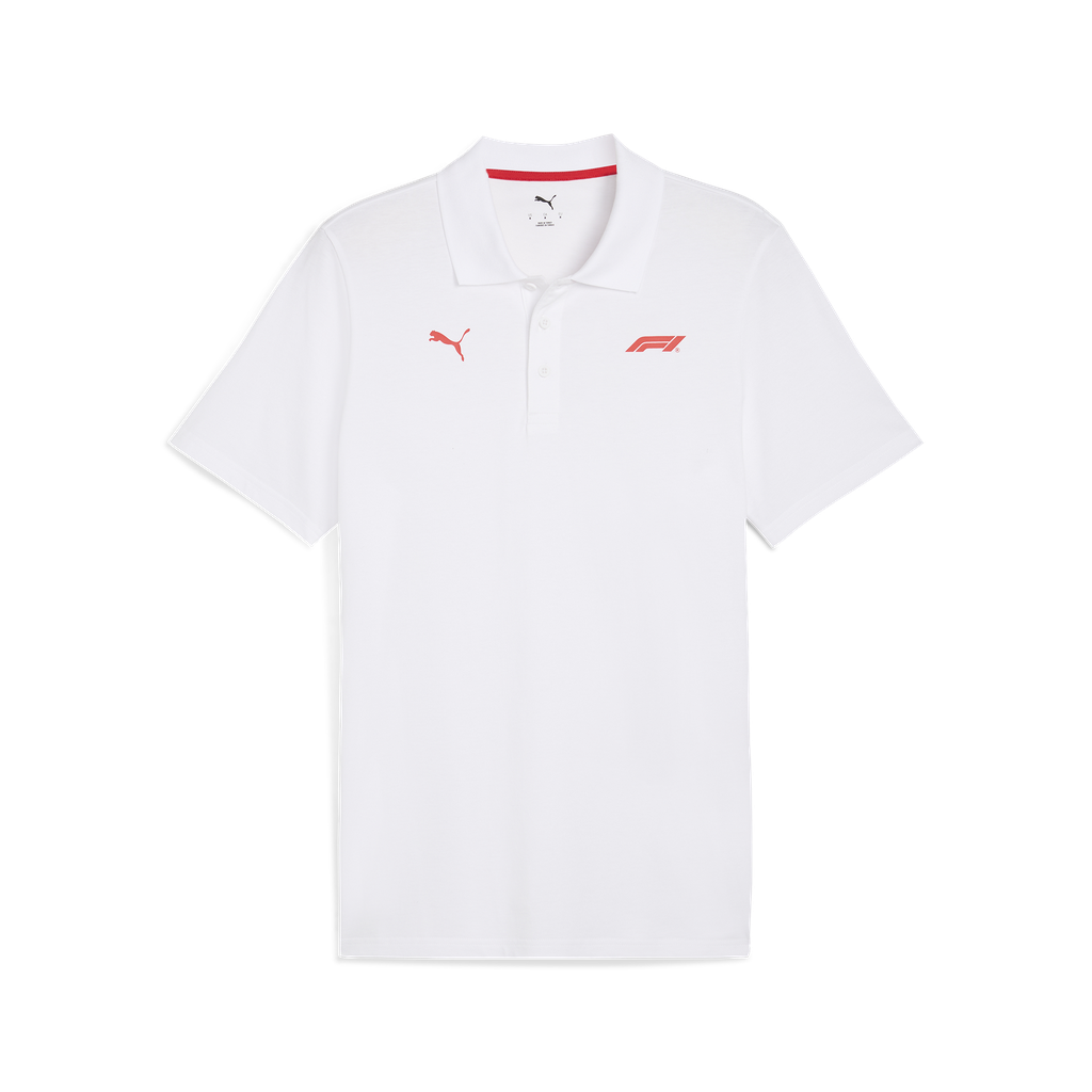 F1 FW Small Logo Polo, WHITE