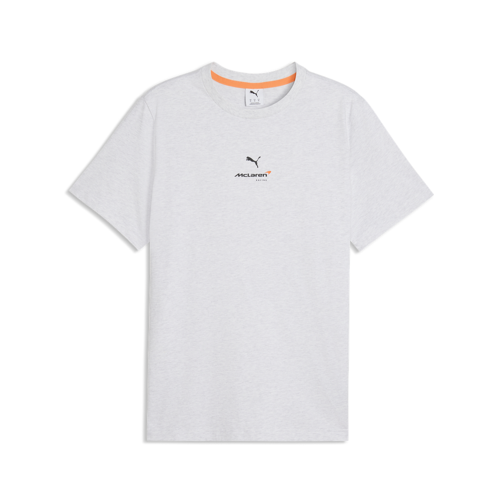 ML FW Small Logo Tee, WHITE GLOW HEATHER