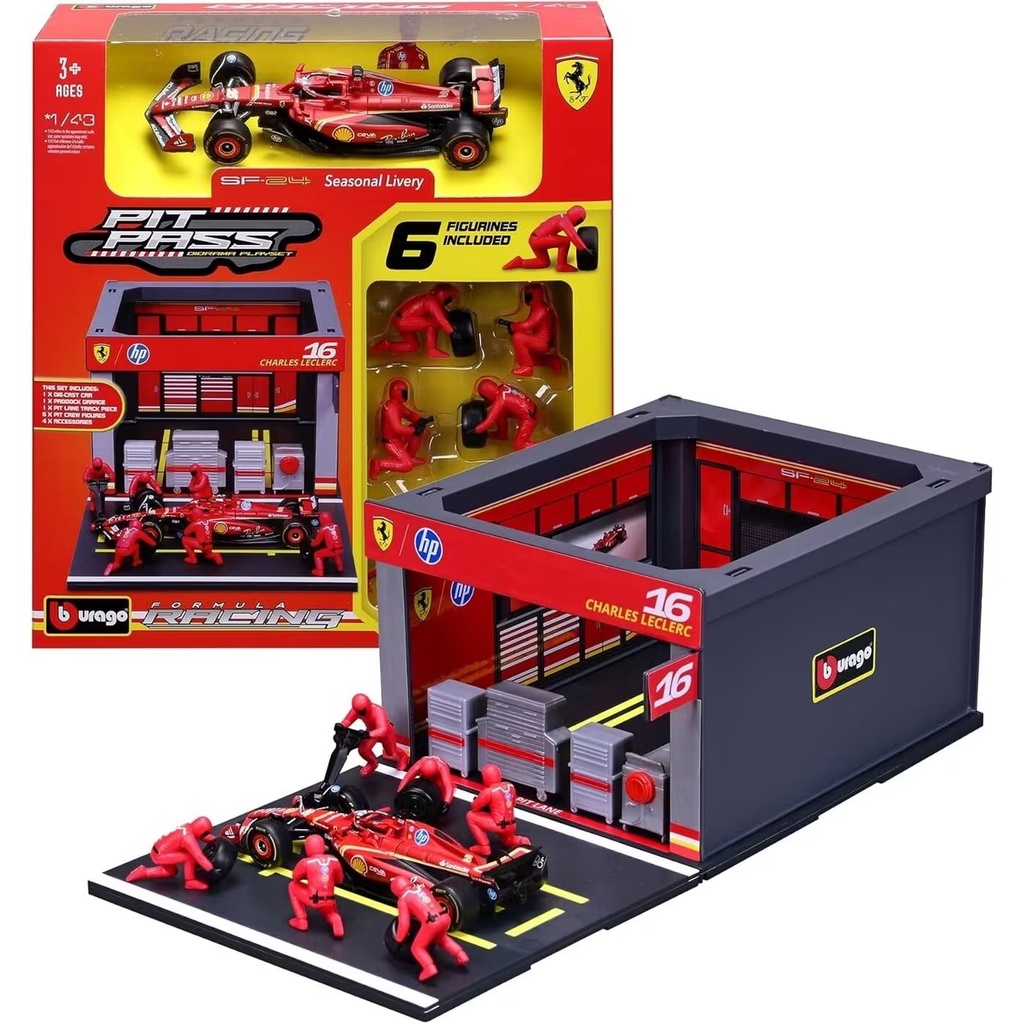 1:43 FERRARI - F1 SF2-24 2024 GARAGE BOX #16 LECLERC
