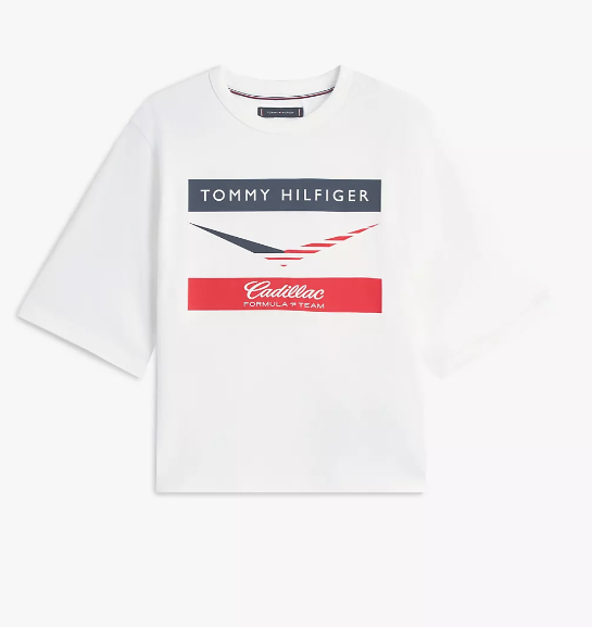 CF1 X TOMMY HILFIGER CHEVRON TEE-WOMENS-WHITE