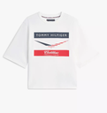 CF1 X TOMMY HILFIGER CHEVRON TEE-WOMENS-WHITE