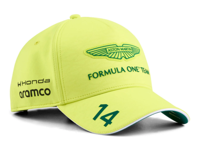 AMF1 RP Alonso BB Cap, LIME SHIMMER