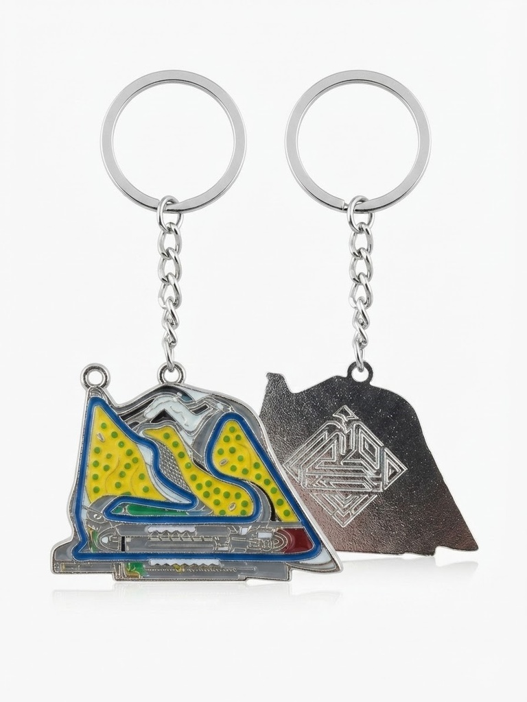 BIC COLORFUL TRACK LAYOUT KEYCHAIN