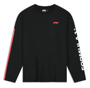 F1 FW Racing Line LS Tee, TRUE BLACK