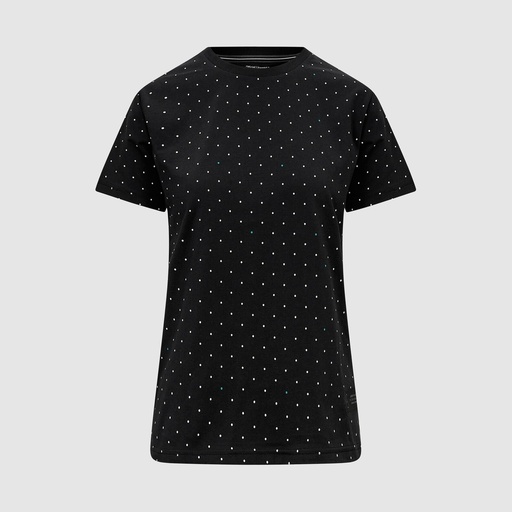 MAPF1 WMN DOT TEE XS BLK 23