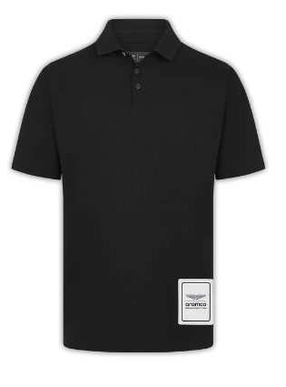 AMF1 FW MENS LOGO POLO BLACK