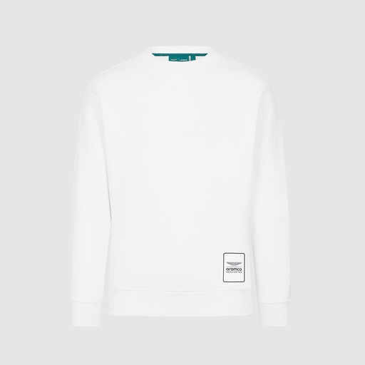 AMF1 FW LOGO CREW SWEAT WHITE