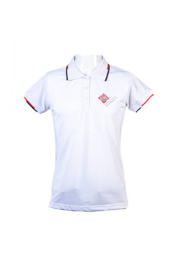 BIC Female White Collar Shirt With Pocket Logo