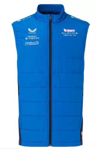 BWT Alpine Formula One Team’s Official Unisex Hybrid Gilet - Lapis Blue