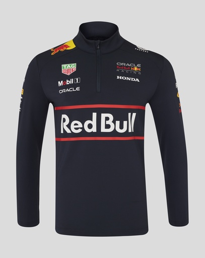 Red Bull Racing Unisex Teamline 1/4 Zip Midlayer - Night Sky