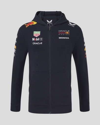 Red Bull Racing Unisex Teamline Full Zip Hoodie - Night Sky