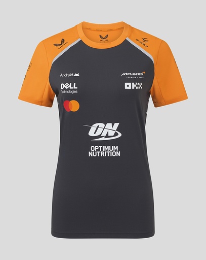 McLaren F1 TEAM SET UP T-SHIRT FEMALE PHANTOM / PAPAYA