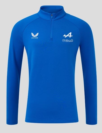 BWT Alpine Formula One Team’s Official Unisex Quarter Zip Mid-layer - Lapis Blue