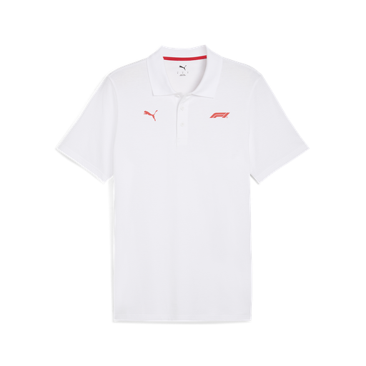 F1 FW Small Logo Polo, WHITE