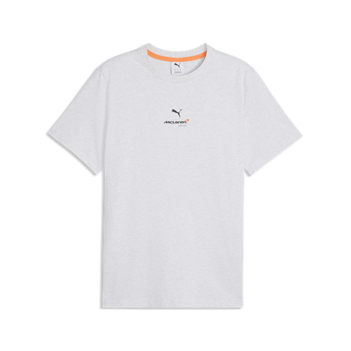 ML FW Small Logo Tee, WHITE GLOW HEATHER
