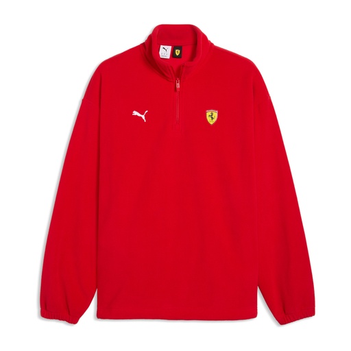 SF FW 1/4 ZIP, ROSSO CORSA