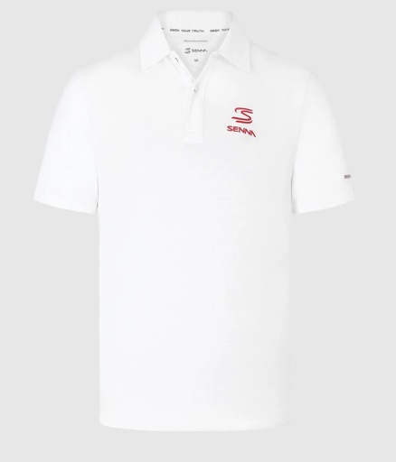 AS FW MENS SENNA LOGO POLO, WHITE